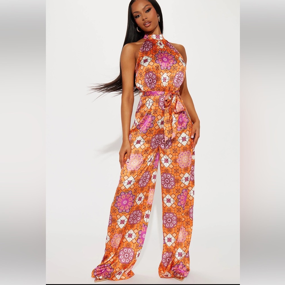 🍊 Beautiful orange jumpsuit size 1x